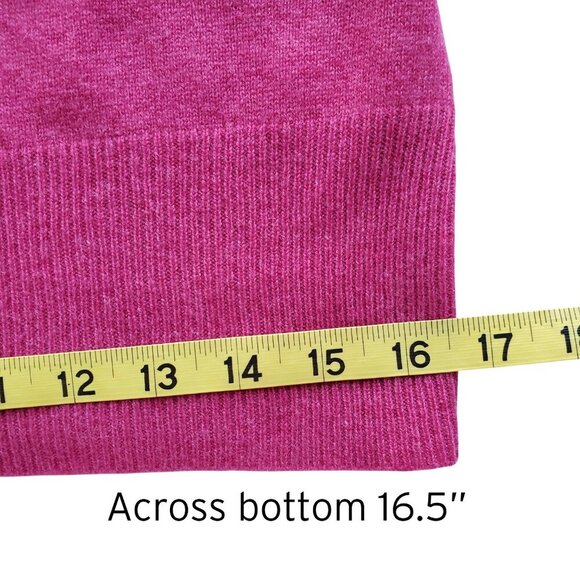 Apt 9 Cashmere Sweater Ruched V-Neck Cranberry Color Size L - Picture 12 of 15